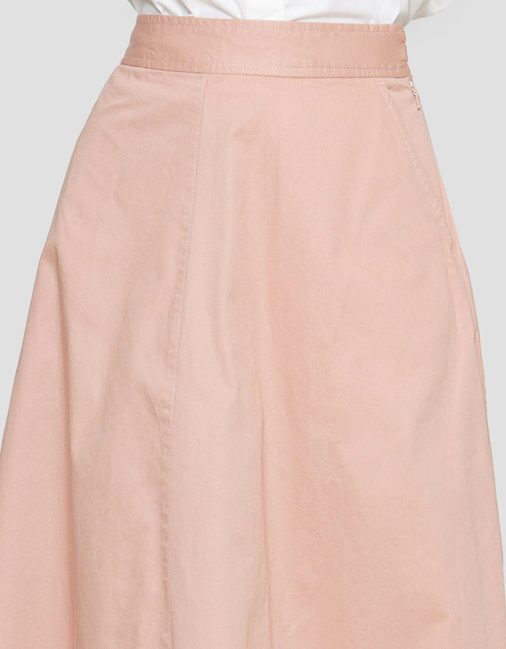 Triset Plain Look Rok Wanita