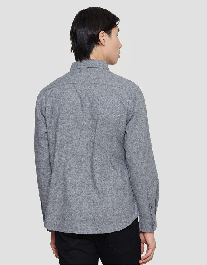 Triple Kemeja Flanel Texture Pria