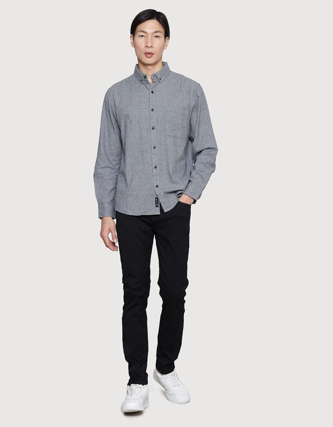 Triple Kemeja Flanel Texture Pria