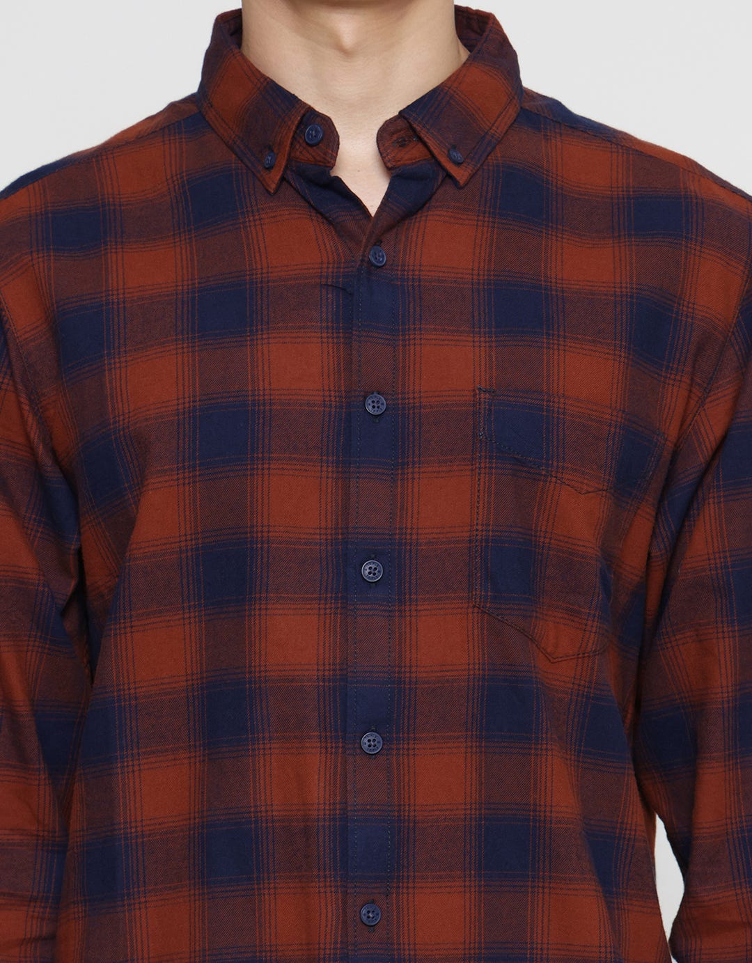 Triple Kemeja Flanel Slim Fit Pria