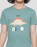Little M Kaos Print Dino Bordir Anak Laki-Laki