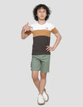 Little M Color Block Kaos Anak Laki-laki