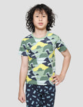 Little M Dino Army Print Boys Short Sleeve T-Shirt