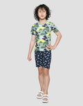 Little M Dino Army Print Boys Short Sleeve T-Shirt