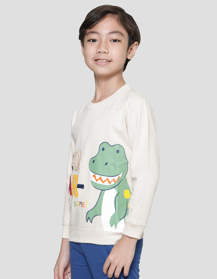 Little M Dino Towel Sweater Anak Laki-laki