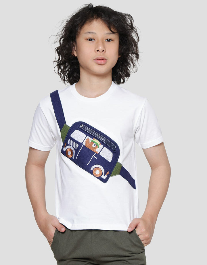 Little M Zipp Pocket Kaos Anak Laki-Laki