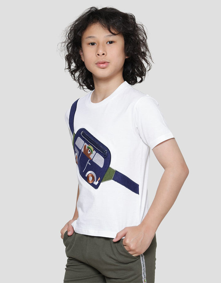Little M Zipp Pocket Kaos Anak Laki-Laki