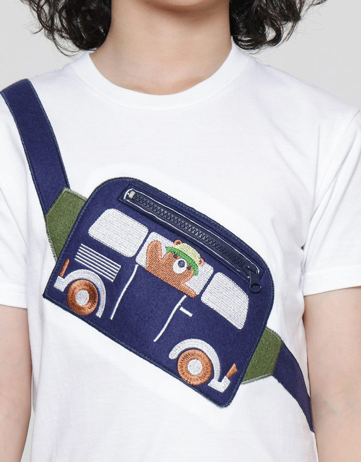 Little M Zipp Pocket Kaos Anak Laki-Laki