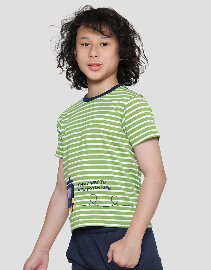 Little M Stripe Style Boys T-Shirt