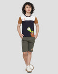 Little M Yummm! Cut N Sewn Boys Short Sleeve T-Shirt