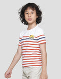 Little M Stripe Boys Short Sleeve T-Shirt Application