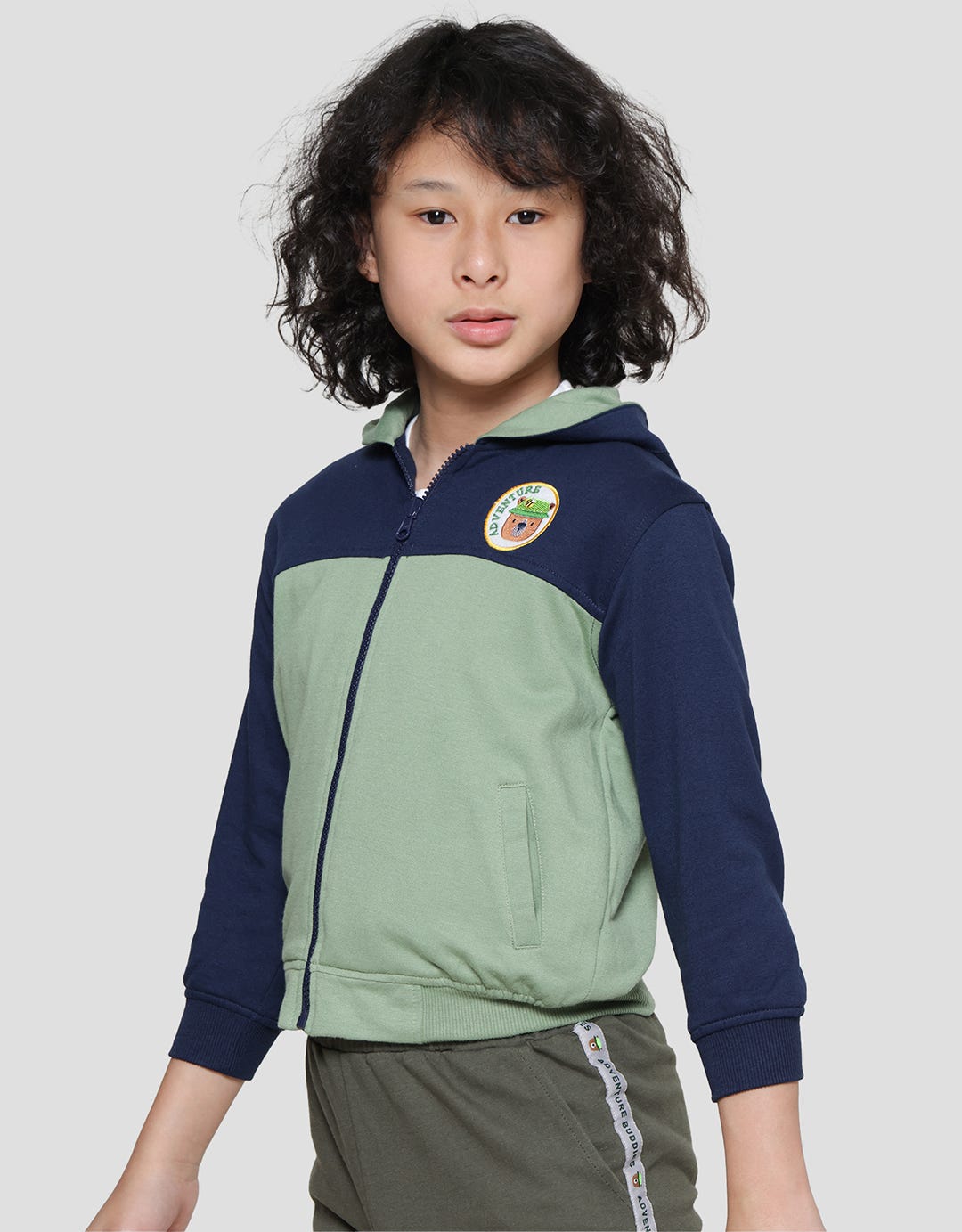 Little M Hoodie Graphic Boys Jacket