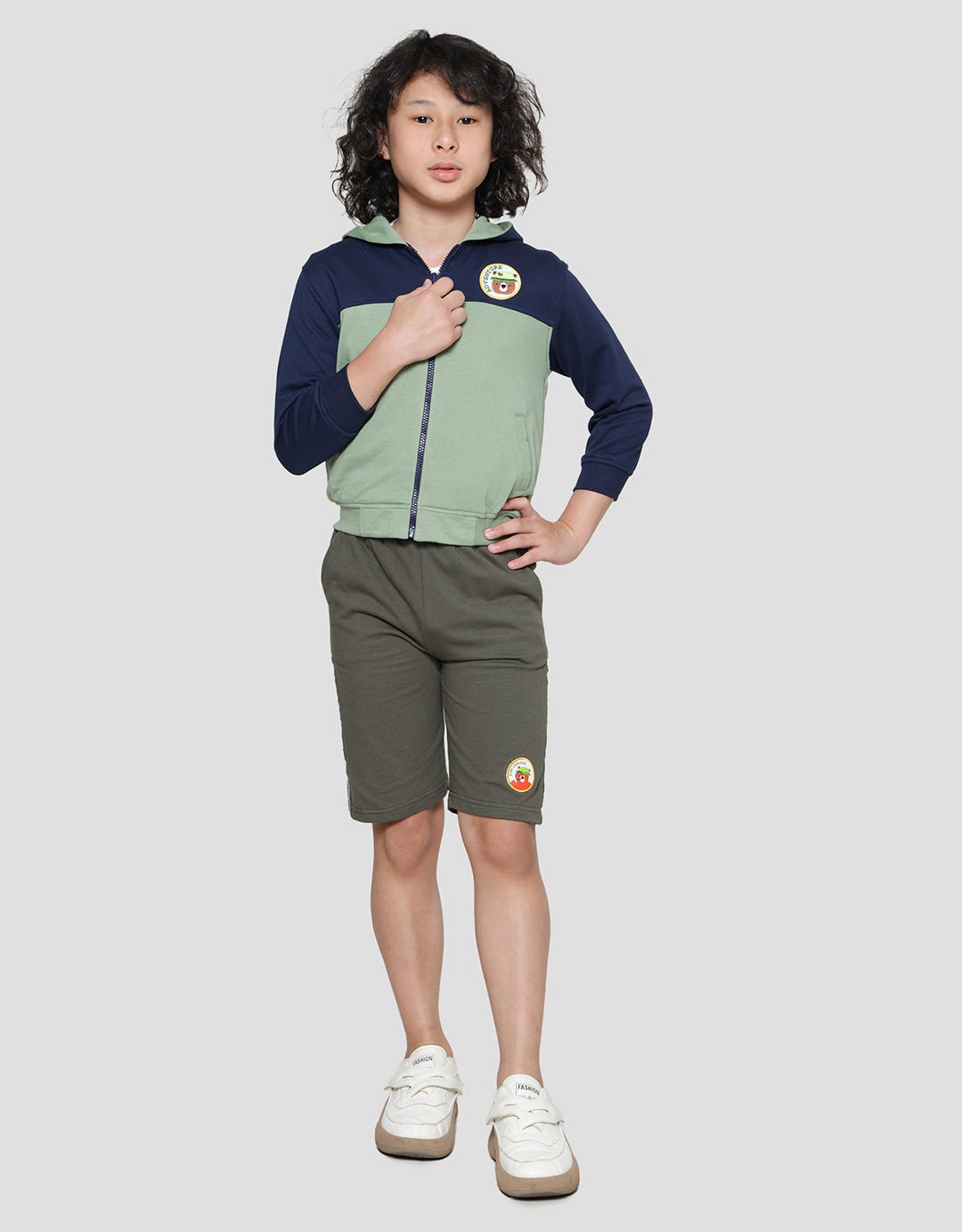 Little M Hoodie Graphic Boys Jacket