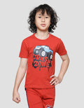 Little M Car Print Kaos Lengan Pendek Anak Laki-laki