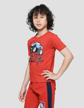 Little M Car Print Kaos Lengan Pendek Anak Laki-laki