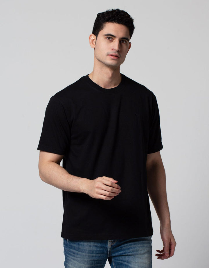 OBL BLACK ROUND NECK