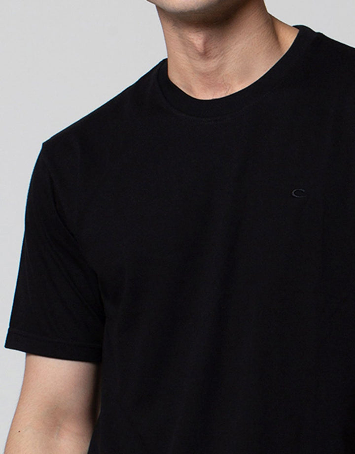 OBL BLACK ROUND NECK
