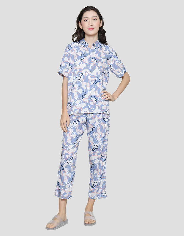 Nevada Pastel Tone Piyama Set Wanita