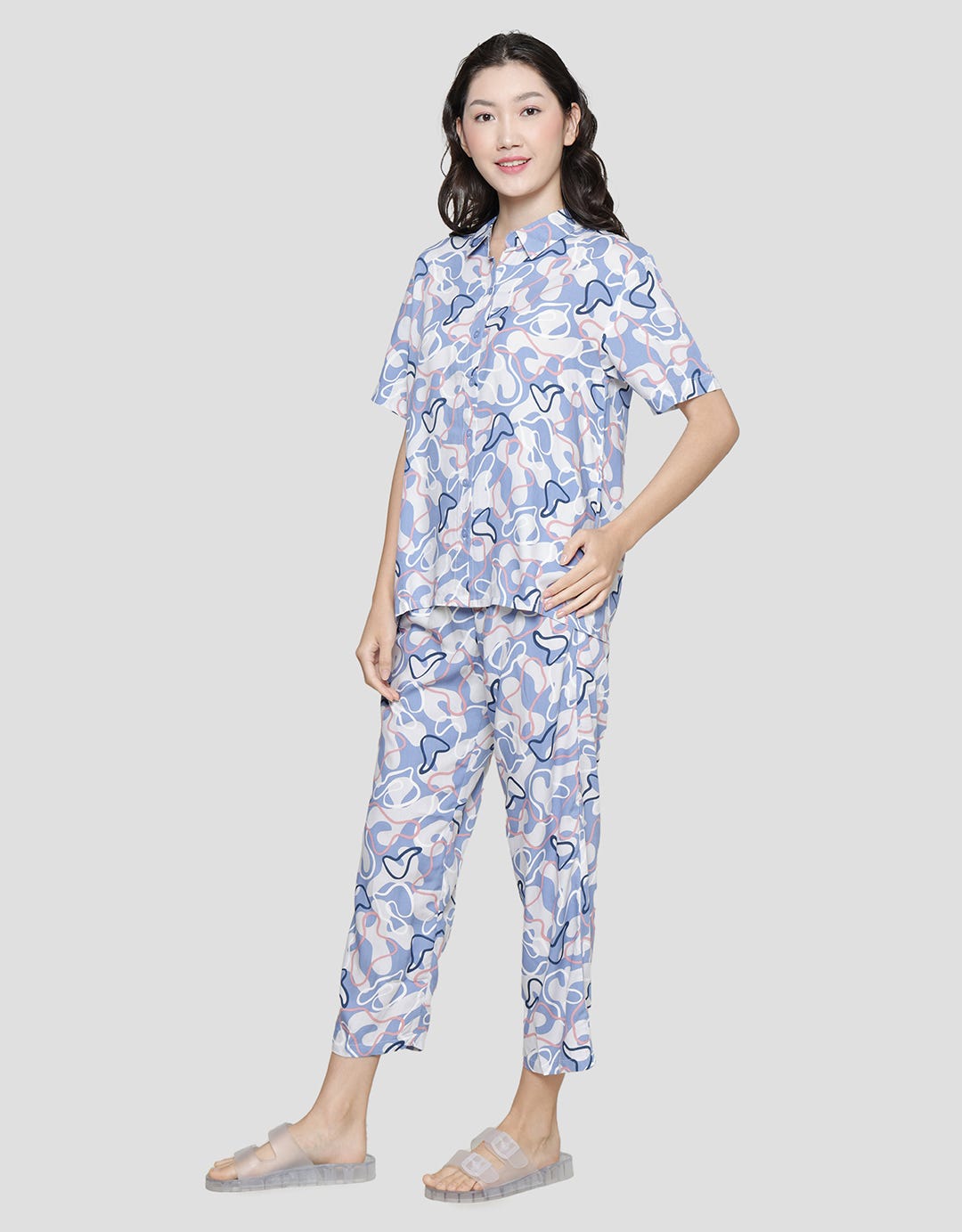 Nevada Pastel Tone Piyama Set Wanita