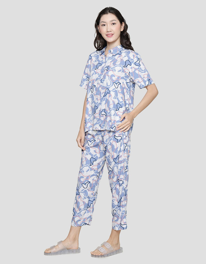 Nevada Pastel Tone Piyama Set Wanita