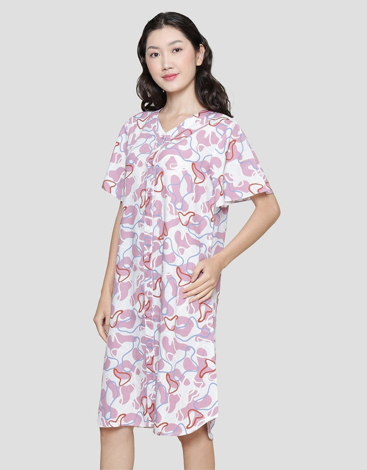 Nevada Pastel Tone Dress Tidur Wanita