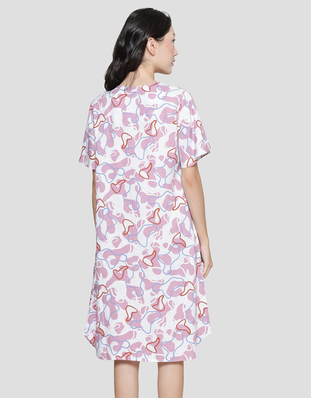 Nevada Pastel Tone Dress Tidur Wanita
