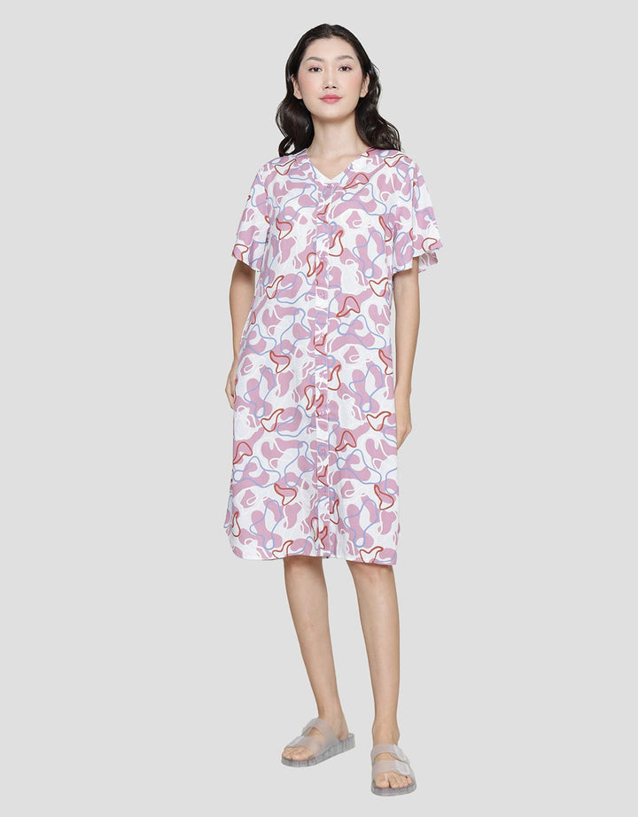 Nevada Pastel Tone Dress Tidur Wanita