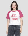 Disney Lotso Print Kaos Raglan Wanita