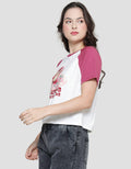 Disney Lotso Print Kaos Raglan Wanita