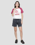 Disney Lotso Print Kaos Raglan Wanita