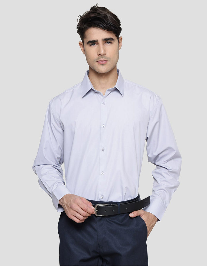 Stanley Adams Regular Solid Pointed Collar No Pocket Kemeja Pria