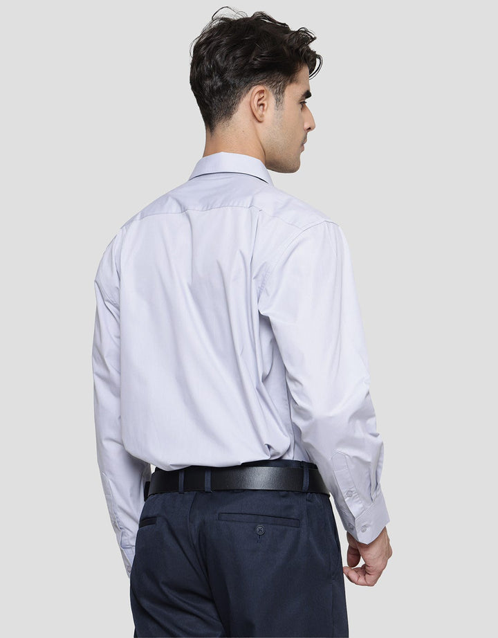 Stanley Adams Regular Solid Pointed Collar No Pocket Kemeja Pria