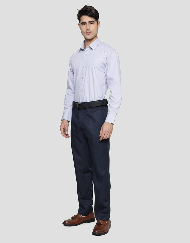 Stanley Adams Regular Solid Pointed Collar No Pocket Kemeja Pria