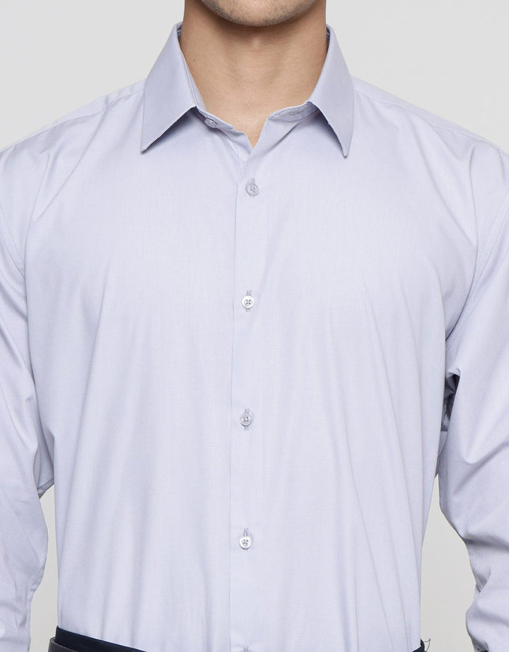 Stanley Adams Regular Solid Pointed Collar No Pocket Kemeja Pria
