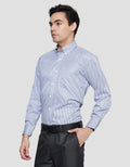 Stanley Adams Regular Yd Small Checks Dobby Cvc Kemeja Lengan Panjang Pria