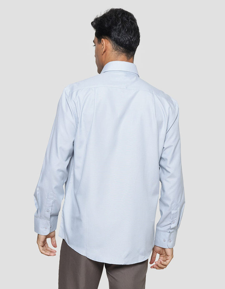 Cole Regular Solid Kemeja Lengan Panjang Pria