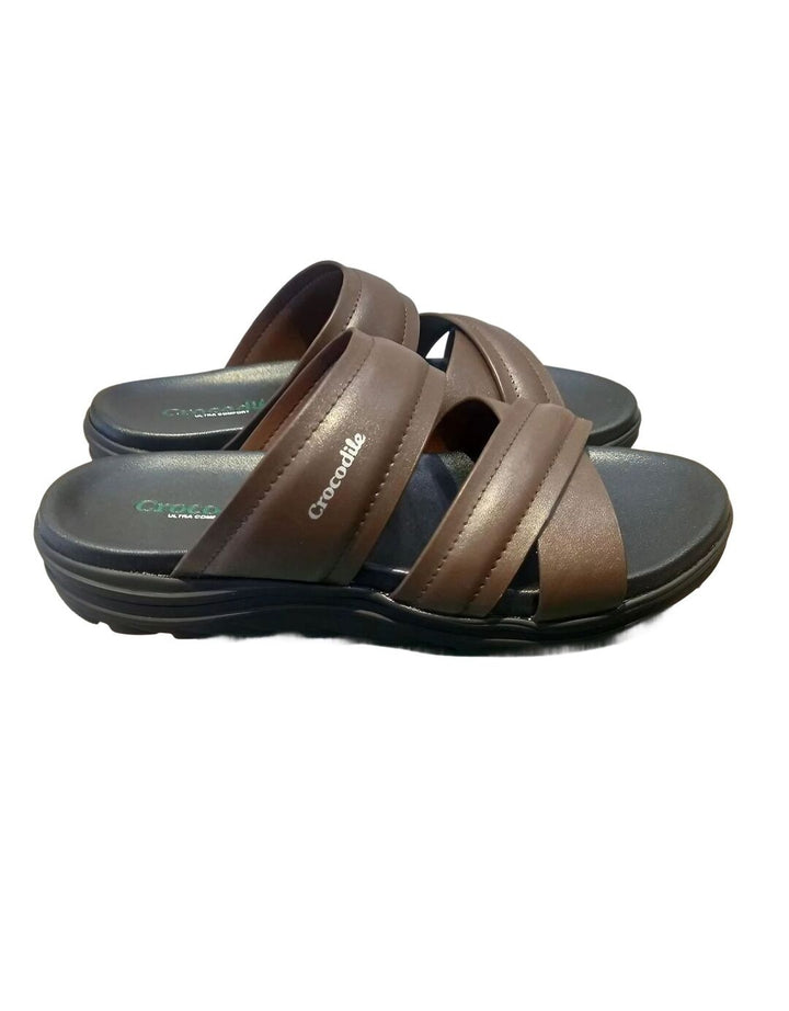 Crocodile Slip On Alas Kaki Polos Pria