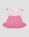Pipiniko Overall Flaminggo Midi Dress Anak Perempuan