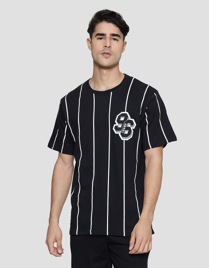 Nevada Print Stripe Vertical Varsity Men's Short Sleeve T-Shirt