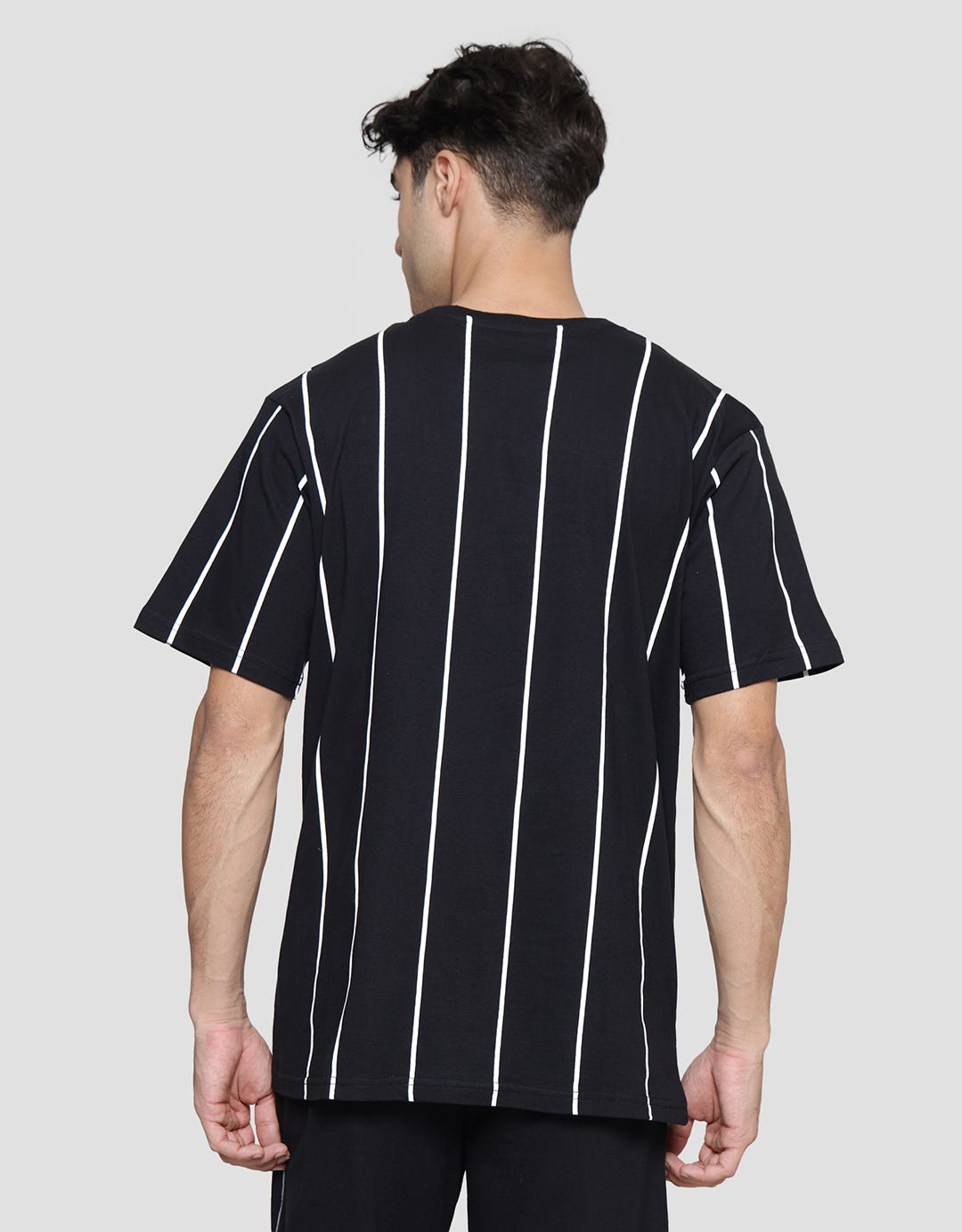 Nevada Print Stripe Vertical Varsity Men's Short Sleeve T-Shirt