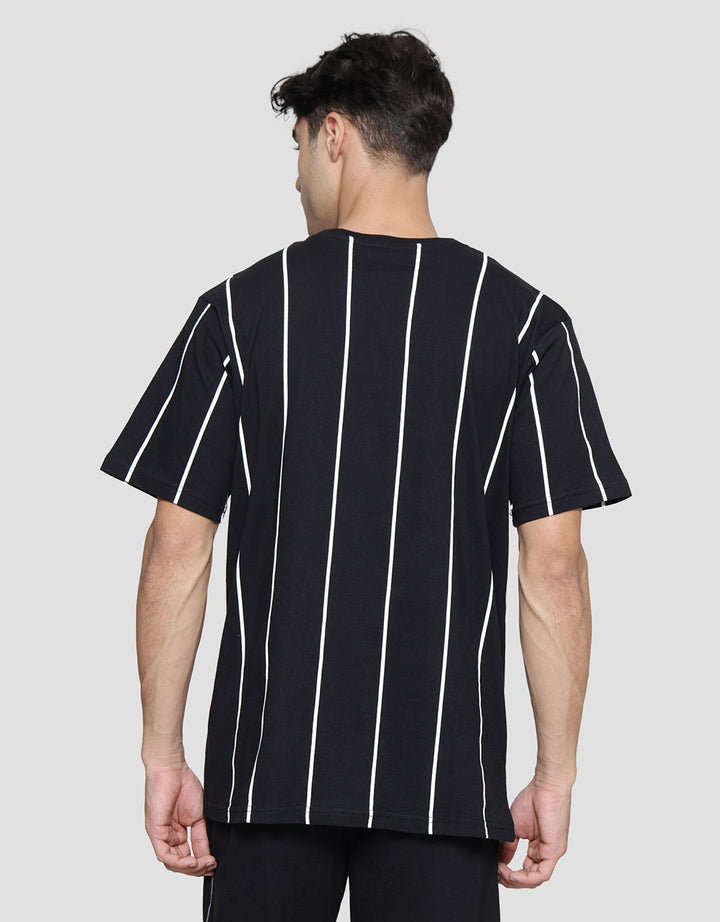 Nevada Print Stripe Vertical Varsity Men's Short Sleeve T-Shirt