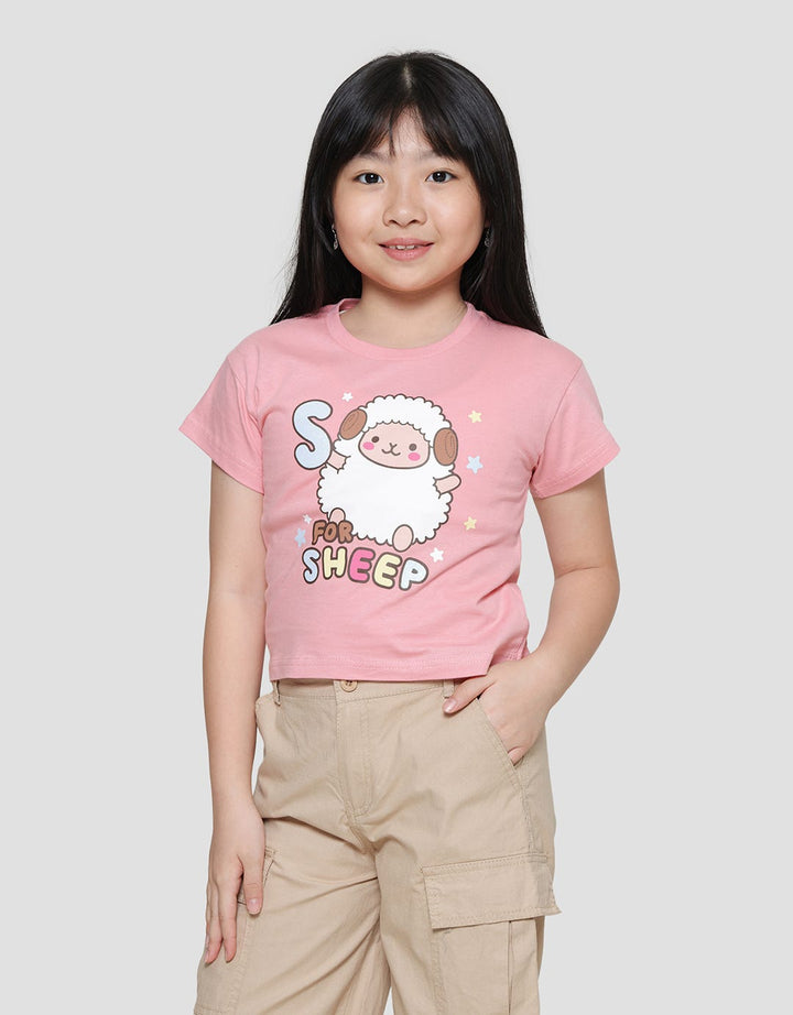 Little M S For Sheep Kaos Anak Perempuan