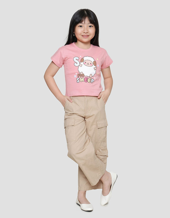 Little M S For Sheep Kaos Anak Perempuan