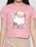 Little M S For Sheep Kaos Anak Perempuan