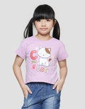 Little M Letter C For Cat Kilet Kaos Lengan Pendek Anak Perempuan
