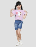 Little M Letter C For Cat Kilet Kaos Lengan Pendek Anak Perempuan