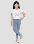 Little M Letter R For Rabit Kaos Lengan Pendek Anak Perempuan
