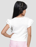 Little M Ruffle Double Kaos Anak Perempuan