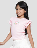 Little M Ruffle Double Kaos Anak Perempuan