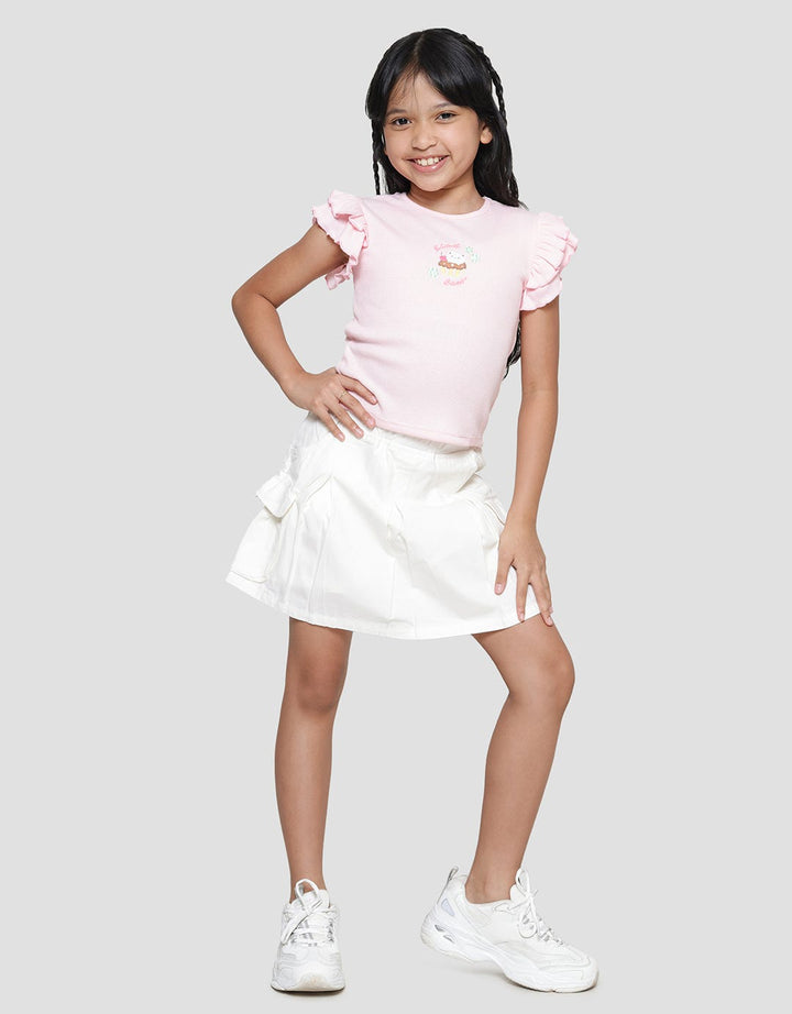 Little M Ruffle Double Girls T-Shirt